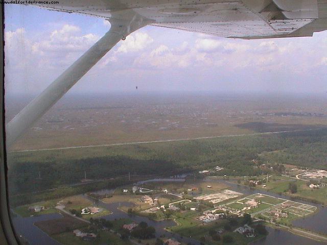 Piloting over south Florida