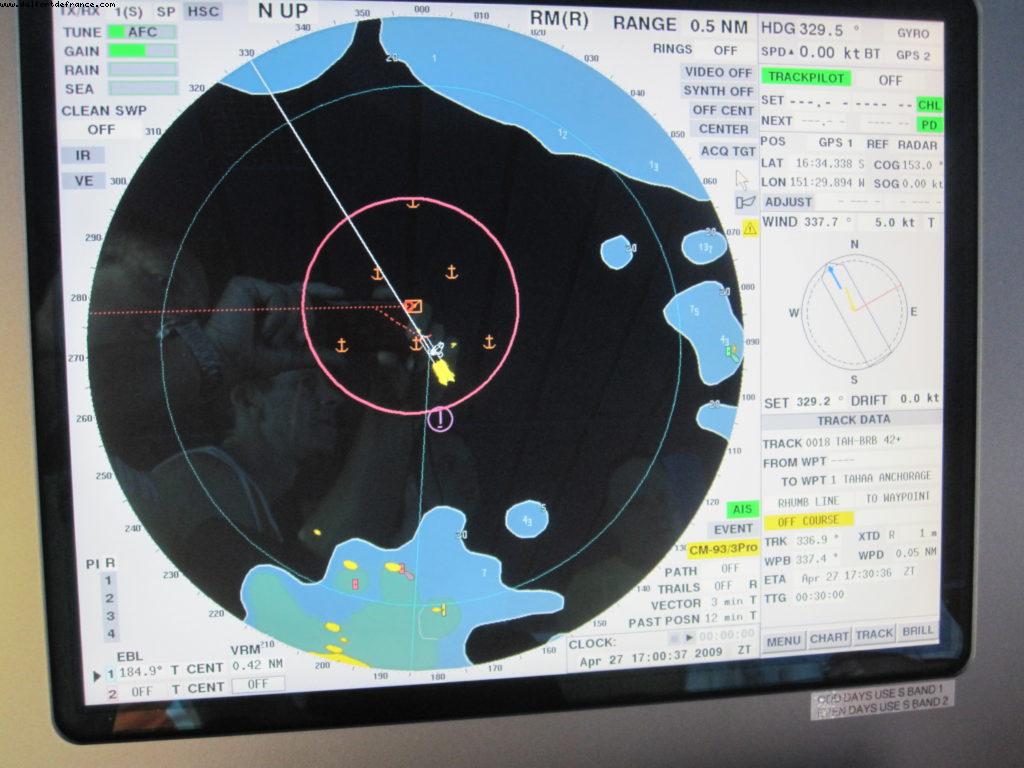 View from the Bridge - Tahiti - Our 27th Atlantis cruise (Paul Gauguin)