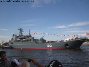 Military Ship Parade St Petersburg - Our 28th Atlantis cruise (Eurodam)