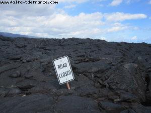 Ops! End of the road Kilauea- Parc national du volcan - Big Island (La Grande île) - Hawaii - Notre 7eme croisière RSVP (à bord du Pride of Hawaii)