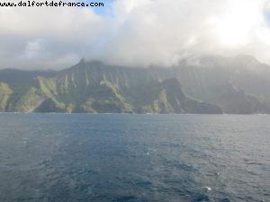 Navigation le long de la côte de Na Pali - Notre 7eme croisière RSVP (à bord du Pride of Hawaii)