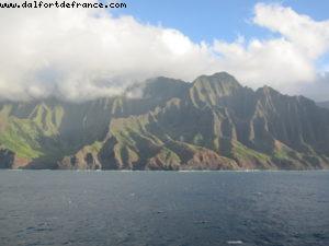 Navigation le long de la côte de Na Pali - Notre 7eme croisière RSVP (à bord du Pride of Hawaii)