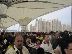 Waiting in line early morning - Shanghai Expo