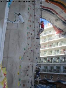 Climbing Wall - Our 39th Atlantis cruise (Allure of the Seas)
