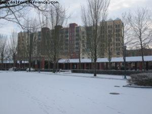 Disneyland Paris sous la neige