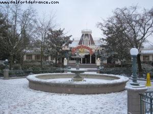 Disneyland Paris sous la neige
