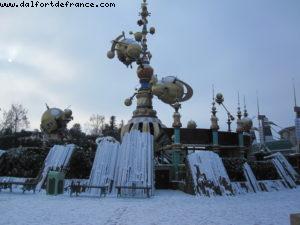 Disneyland Paris sous la neige
