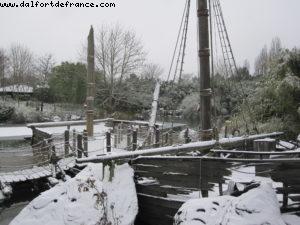 Disneyland Paris sous la neige