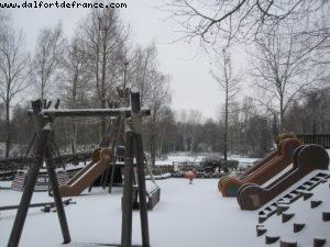 Disneyland Paris sous la neige