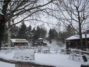 Disneyland Paris sous la neige