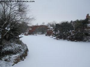 Disneyland Paris sous la neige