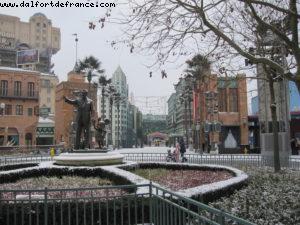 Disneyland Paris sous la neige