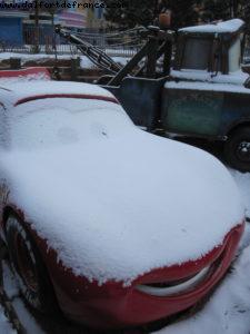 Disneyland Paris sous la neige