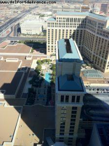 vue du haut de l'hôtel Vdara - Las Vegas 
