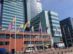 Amsterdam Port - I love the rainbow flag !