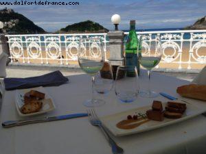 Nice table :-) Restaurant La Perla - San Sebastian - Our 47th Atlantis cruise (Celebrity Constellation)