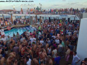 Sunset sailaway party - Ibiza - Our 47th Atlantis cruise (Celebrity Constellation)
