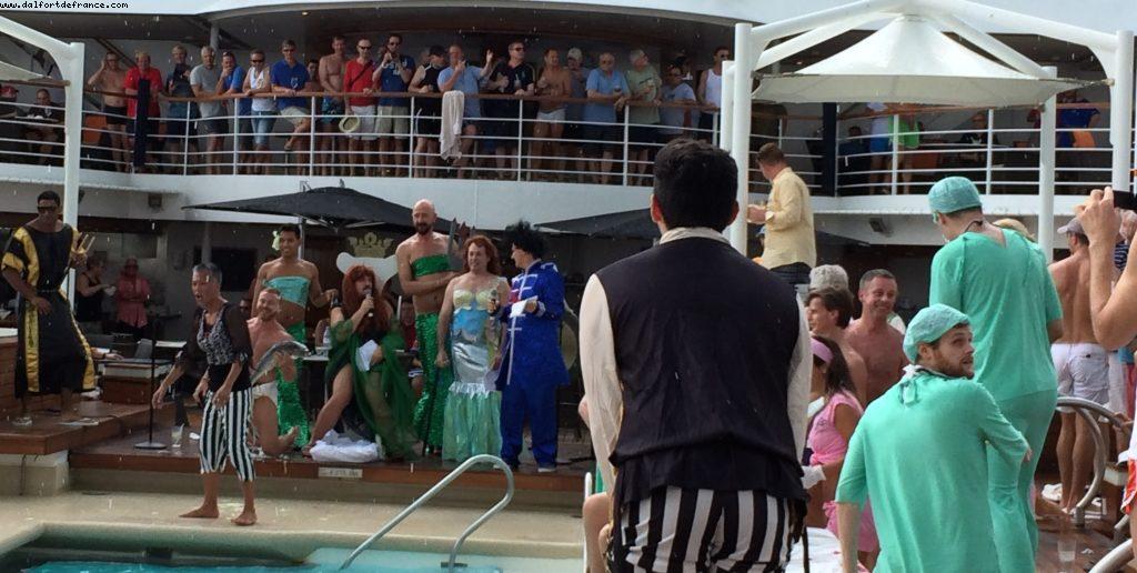 Equator crossing Initiation by Queen Neptune - Our 59th Atlantis Cruise (Seabourn Odyssey)