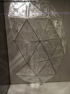 The special 9:11 NYE crystal ball - with the 9:11 victimes names engraved - 911 Memorial Museum - World Trade Center - New York City