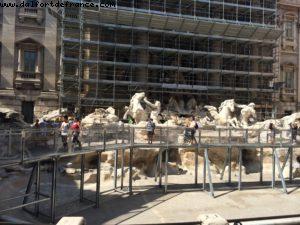 Trevi Fountain (under construction) - Rome - Our 50th Atlantis cruise (Celebrity Equinox)