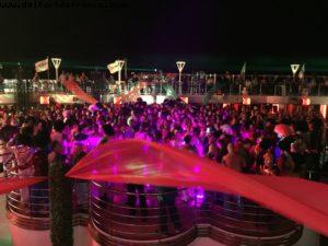 Disco Inferno - pool deck - Our 11th RSVP cruise (Regal Princess)