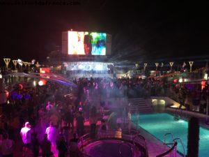 Disco Inferno - pool deck - Our 11th RSVP cruise (Regal Princess)