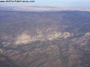 Survole de la Californie - AA270 HNL->LAX (août 2015)