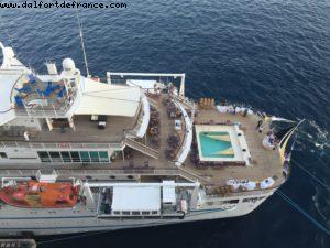 Club Med 2 docked next to us - Our 53rd Atlantis Cruise (Celebrity equinox)