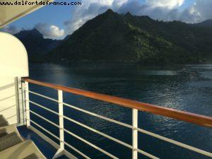 View from our Balcony - Moorea - Our 56th Atlantis cruise (Oceania Marina)