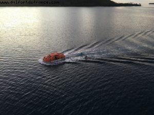 Beautiful sunset from the ship in Bora Bora - Our 56th Atlantis cruise (Oceania Marina)