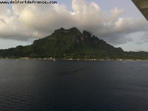 Beautiful sunset from the ship in Bora Bora - Our 56th Atlantis cruise (Oceania Marina)
