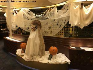 Trick or Treats - Halloween night - The whole ship redecorated - Our 60th Atlantis cruise (Westerdam)