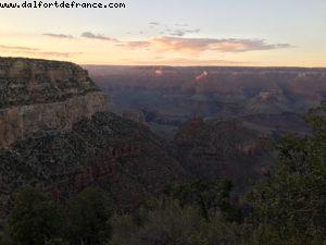 Coucher de soleil - Rive Sud - Grand Canyon Village