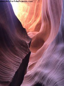 Lower Antelope Canyon - Lac Powel - Parc de la tribu des Navajos