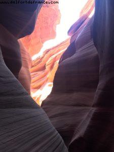 Lower Antelope Canyon - Lac Powel - Parc de la tribu des Navajos