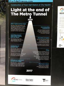 Subway Construction in front of the Westin - Melbourne - Our 65th Atlantis Cruise (Noordam)