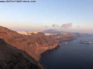 Sunset @ Skaros Rock - Fira - Our 68th Atlantis cruise (Celebrity Reflection)