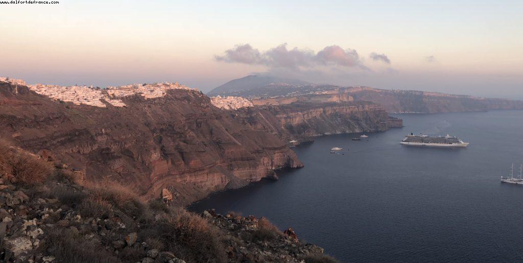 Sunset @ Skaros Rock - Fira - Our 68th Atlantis cruise (Celebrity Reflection)