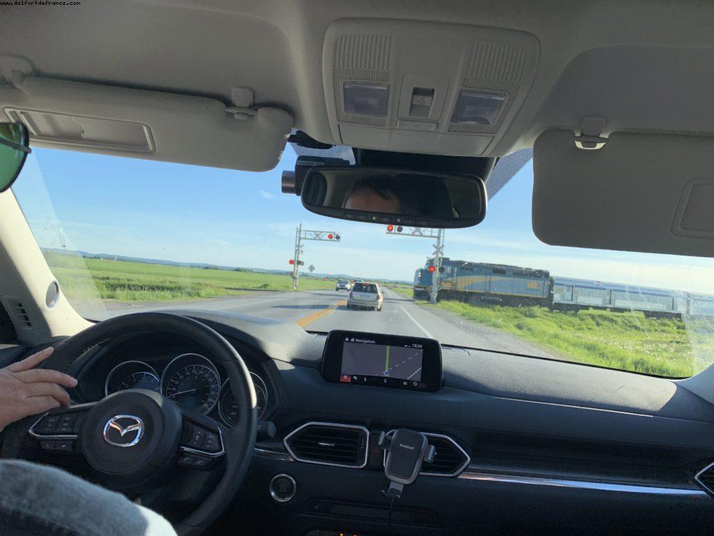 Driving to St Jean lake