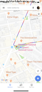 Google Map - New York City - Stonewall 50th Anniversary 