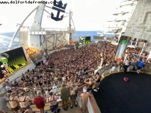 Dog Tag Tea Dance - Aquatheater Suite #8730 - Our 75th Atlantis cruise (Oasis of the Seas)