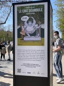 Lockdown #3 - Expo The Cat from Geluck - Champs Elysées - Paris, France 