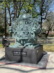 Lockdown #3 - Expo The Cat from Geluck - Champs Elysées - Paris, France 