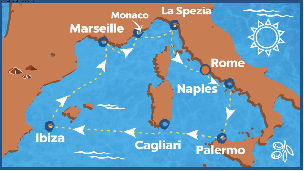 Odyssey cruise map