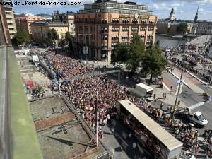 What a view ! View from our room - Gaypride - Stockholm, Sweden