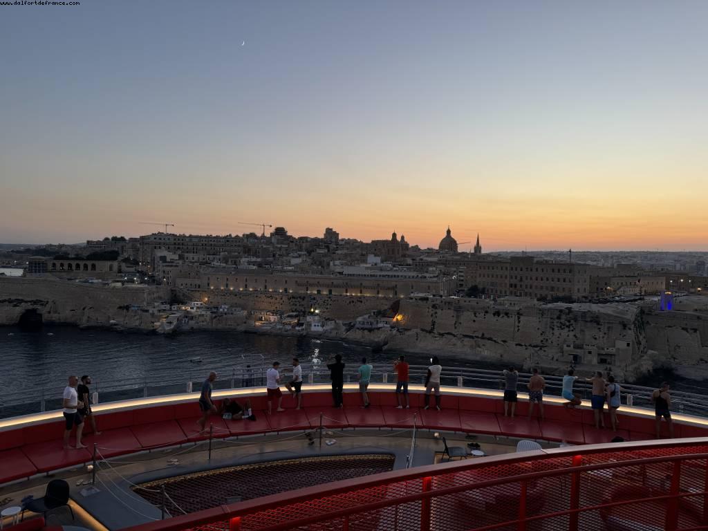 Sailaway - La Valette - Malta- Resilient Lady - Atlantis Virgin Athens to Barcelona to London cruise