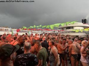 Dog tag tea dance - Resilient Lady - Atlantis Virgin Athens to Barcelona to London cruise