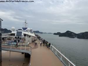 Sailing out Halong Bay - Celebrity Solstice - Atlantis Hong Kong to Singapore cruise