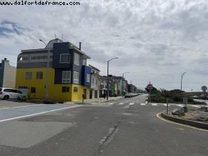 Driving along Pacific coast from San Francisco to Santa Cruz, California