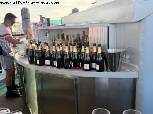 VIP area - Twisted Pink - Virgin Brilliant Lady- Atlantis LA to Mexico cruise
